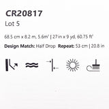 CR20817 Off White brown tree branches leaves blooming pink flowers botanical Wallpaper
