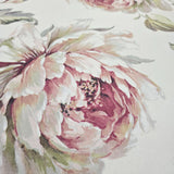 CR21314 Ivory off white pink floral large peony blossom flowers Biedermeier wallpaper 3D
