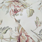 CR21314 Ivory off white pink floral large peony blossom flowers Biedermeier wallpaper 3D
