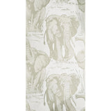 CR22100 Flocking velvet Textured ivory beige off white safari elephant wallpaper roll 3D
