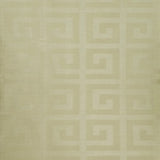CR33406 Geometric brass beige gold metallic flocked greek key textured geo wallpaper 3D

