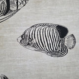 CR70300 Soft beige cream black marine tropical reef fish coastal Nautical Wallpaper roll