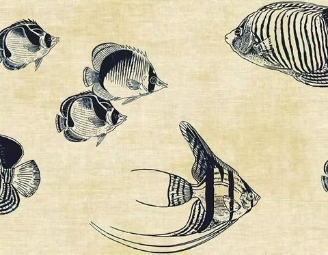 CR70312 Cape Cod Sea Fish Wallpaper
