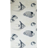 CR70312 Navy blue soft beige cream marine tropical reef fish coastal Nautical Wallpaper