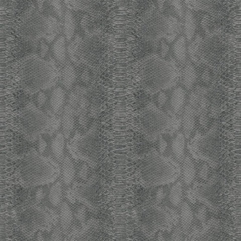 CR80400 Black Snakeskin Wallpaper