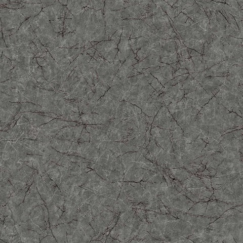 CR81200 Charcoal Cracked Leather Wallpaper