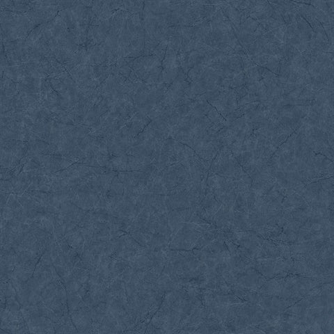 CR81202 Cobalt Cracked Leather Wallpaper