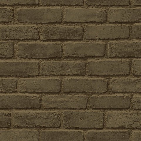 CR81406 Metallic Copper Brick Wallpaper