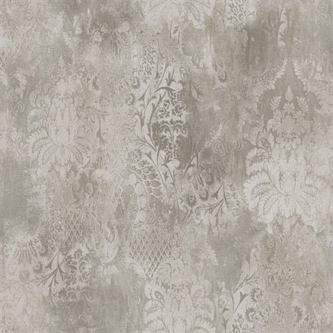 CR82505 Parmesan Faded Damask Wallpaper