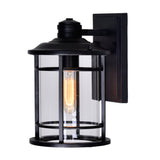 0096W7-1-101 Belmont 1 Light Outdoor Black Wall Lantern