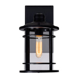 0096W7-1-101 Belmont 1 Light Outdoor Black Wall Lantern