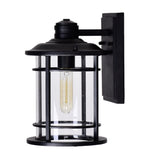 0096W7-1-101 Belmont 1 Light Outdoor Black Wall Lantern