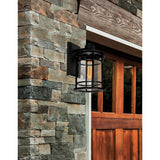 0096W7-1-101 Belmont 1 Light Outdoor Black Wall Lantern