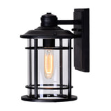 0096W7-1-101 Belmont 1 Light Outdoor Black Wall Lantern