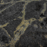 Z80013 Charcoal black dark gray gold metallic faux cracked concrete textured wallpaper