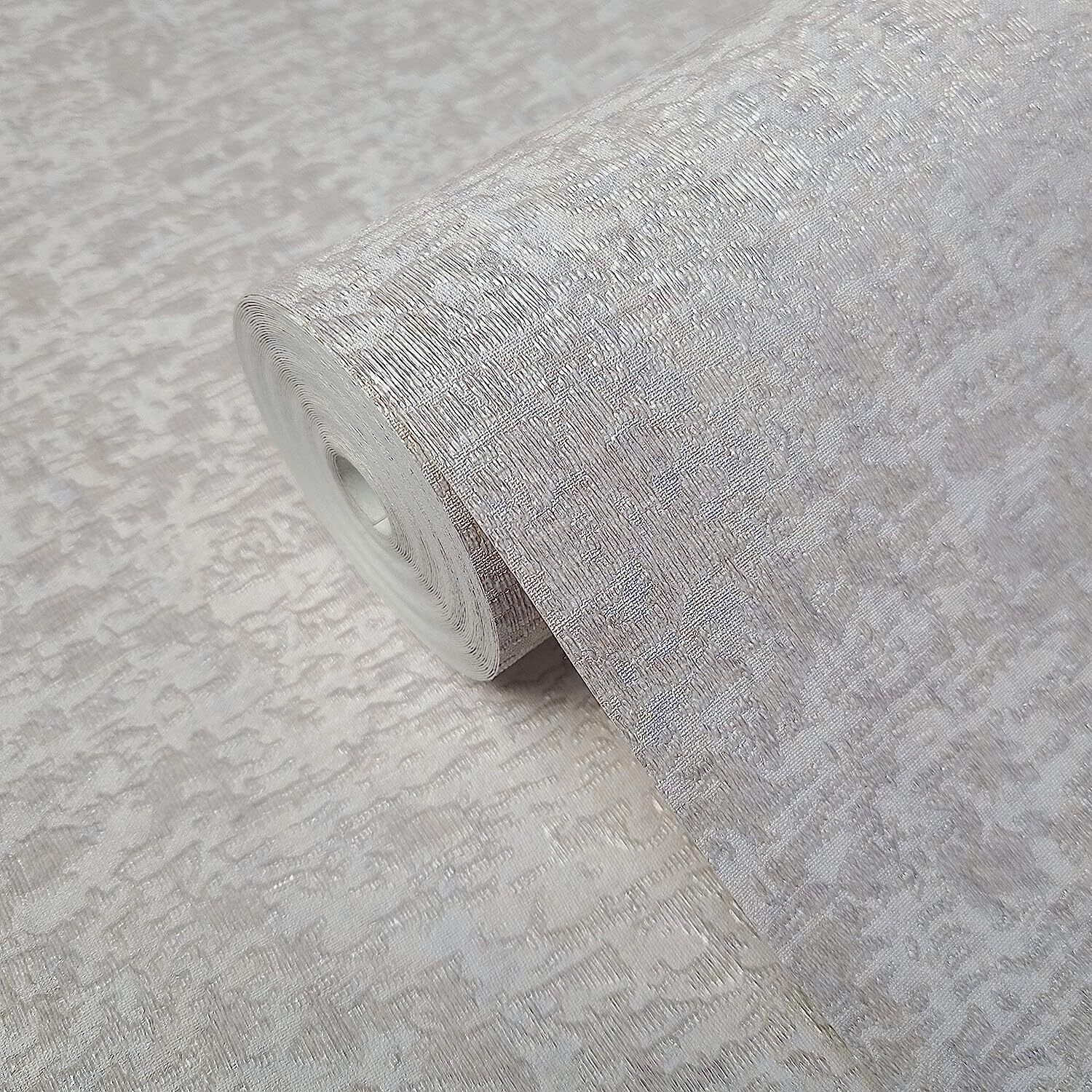 M25035 Off white textured wave lines faux fabric Modern Wallpaper