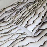 SW7408, 10930 Contemporary White gray wave lines wavy sand pattern modern Wallpaper 3D