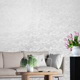 2313 Contemporary glassbeads wallpaper white glass beads textured glitter embossed 3D