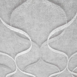 C88106 Contemporary gray silver metallic wavy trellis lines textured modern Wallpaper