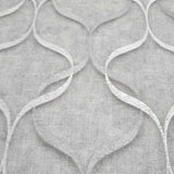 C88106 Contemporary gray silver metallic wavy trellis lines textured modern Wallpaper