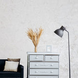 Z64821 Contemporary ivory off white gold cream wallpaper textured faux concrete plaster