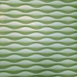 WM3170401 Contemporary wave lines green Modern Wallpaper roll 3D wavy illusion