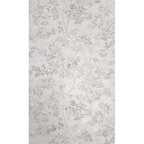 Z21704 Cream Gray - tan brass faux fabric floral branches leaves textured wallpaper 3D