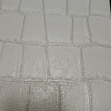 Z80031 Crocodile Animal beige tan cream faux skin alligator leather textured wallpaper