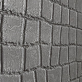 Z80034 Crocodile faux skin gray silver metallic alligator leather textured wallpaper 3D