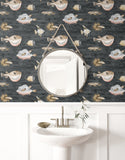 DB10200 Oceanna Charcoal Wallpaper 
