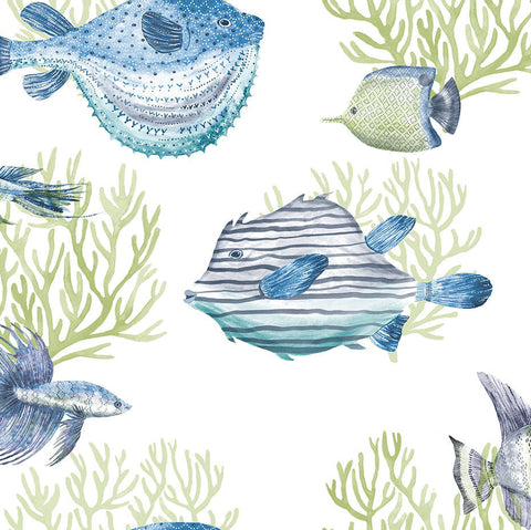 DB10210 Oceanna White Wallpaper 