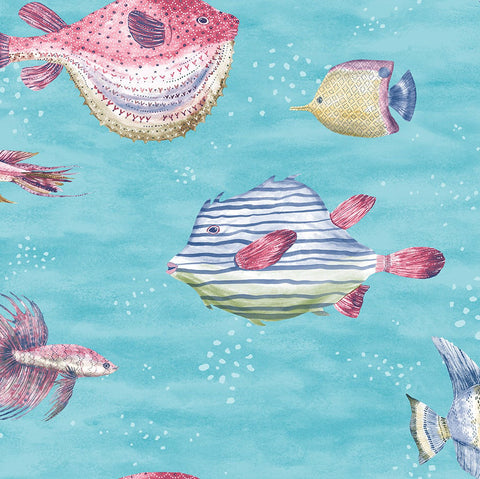 DB10222 Oceanna Turquoise Wallpaper 