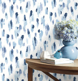 DB10502 Catwalk Blue White Wallpaper