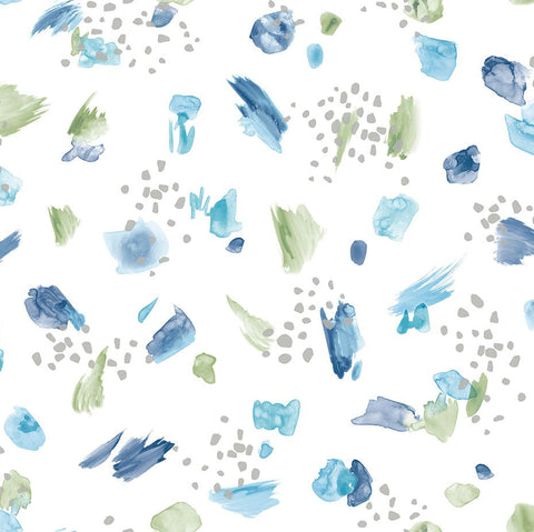 DB10902 Painter's Palette Blue Wallpaper 