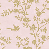 DB11201 Silhouette Blush Champagne Metallic Wallpaper