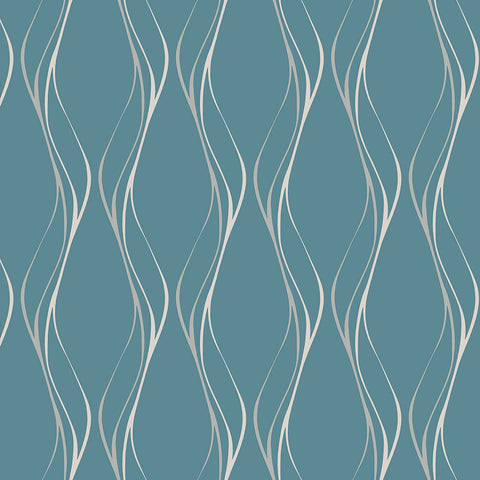 DB11404 Muse Teal Wallpaper 