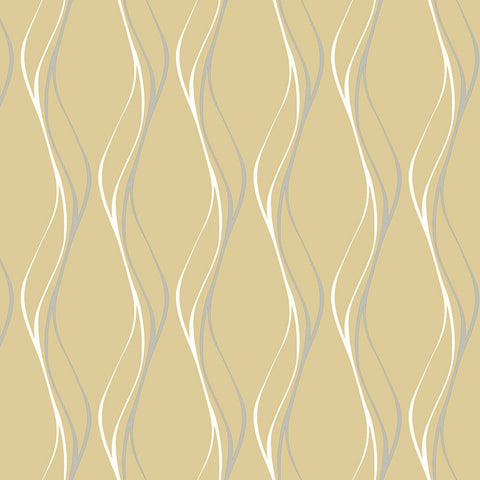 DB11406 Muse Champagne Metallic Wallpaper