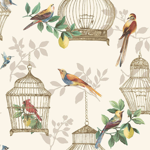 DB11906 Audubon Cream Wallpaper