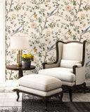 DB40059 Blossom Citrus Floral Cream Wallpaper