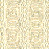 DB41015 Pei Ling Lattice Gold Metallic Wallpaper