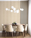 DB41020 Pei Ling Lattice Taupe Wallpaper