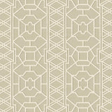 DB41020 Pei Ling Lattice Taupe Wallpaper