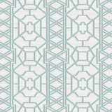 DB41022 Pei Ling Lattice Topaz Blue Wallpaper 