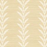DB43015 Huanzhu Leaf Stripe Oyster Gold Wallpaper