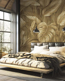 DB73705 Voyage Japan Leaf Umber Mural 