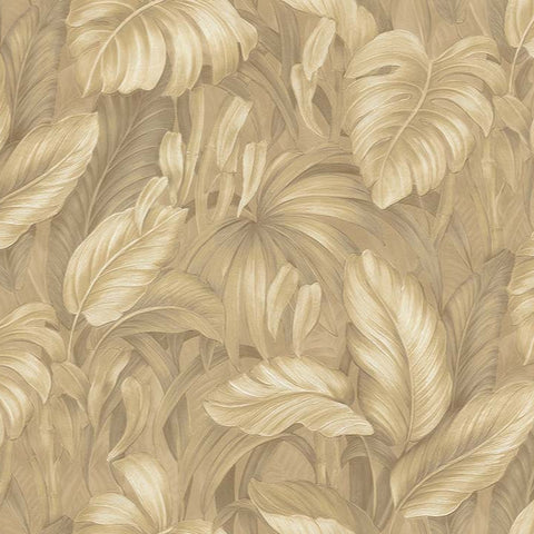 DB73719 Voyage Monstera Wheat Wallpaper