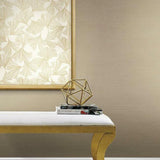 DD3741 Ginkgo Toss Wallpaper Gold York Wallpaper