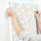 DD3741 Ginkgo Toss Wallpaper Gold York Wallpaper