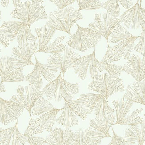 DD3741 Ginkgo Toss Wallpaper Gold York Wallpaper