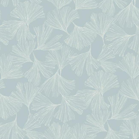 DD3743 Ginkgo Toss Wallpaper Blue York Wallpaper